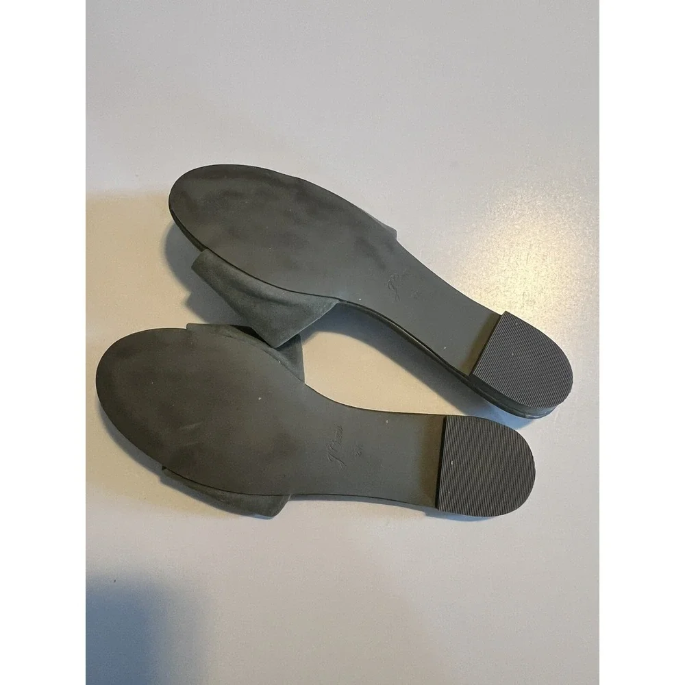 jcrew sandals‎ Olive green leather Upper Size Slip On 8.5 Slide Style L5465